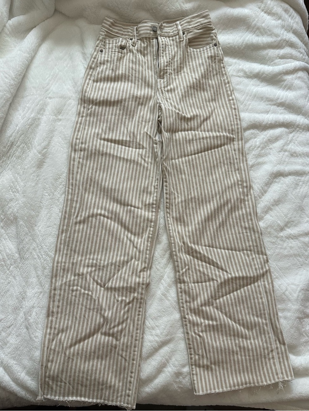 Hidden Jeans Straight-Leg Striped jeans
